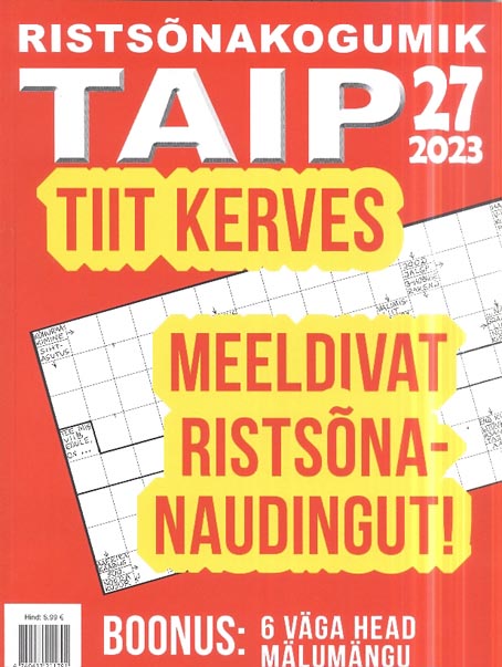 Ristsõnakogumik Taip 27 kaanepilt – front cover