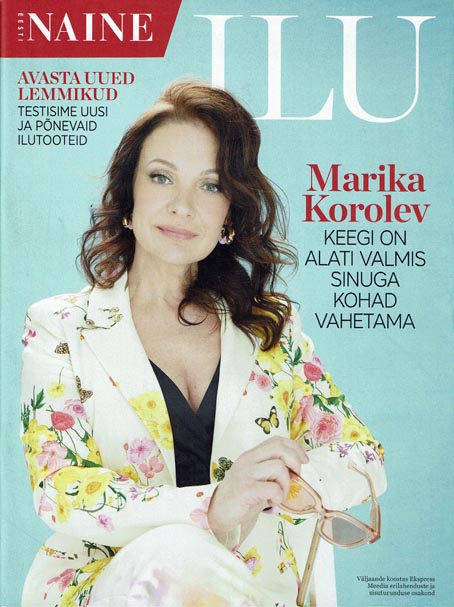Eesti Naine eriväljaanne ILU: Marika Korolev kaanepilt – front cover