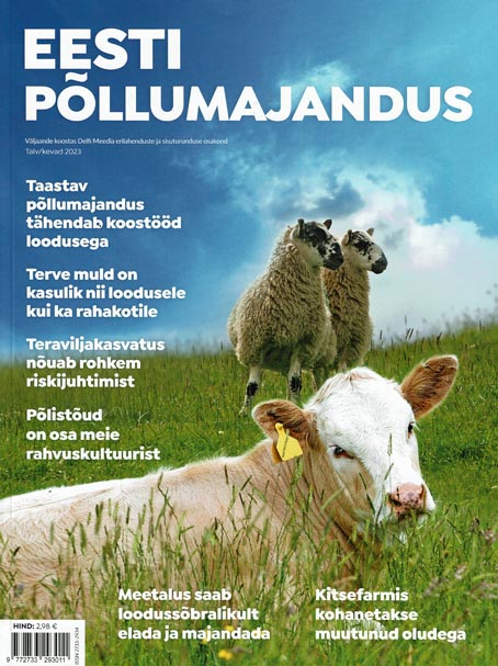 Eesti Põllumajandus, ajakiri, talv-kevad 2023 kaanepilt – front cover