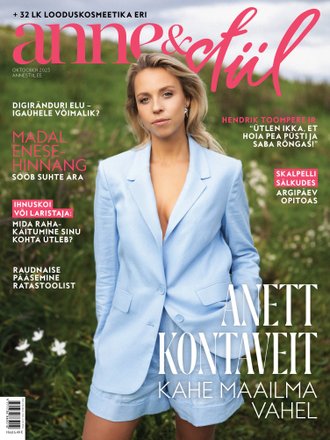 Anett Kontaveit kahe maailma vahel: geim over Ajakiri Anne & Stiil, oktoober 2023 kaanepilt – front cover