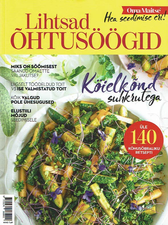 Lihtsad õhtusöögid Hea seedimise eri! kaanepilt – front cover