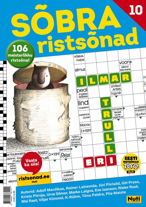 Sõbra ristsõnad nr 10 106 meisterlikku ristsõna! kaanepilt – front cover