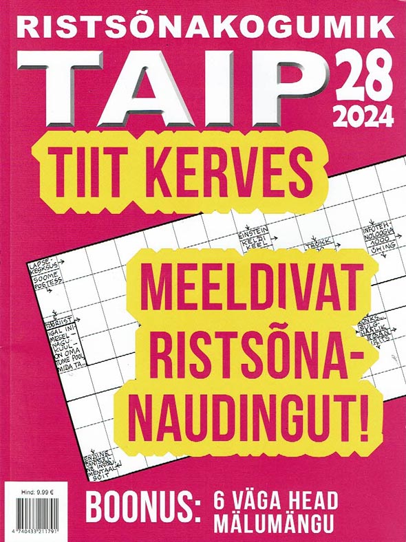 Ristsõnakogumik Taip 28 kaanepilt – front cover