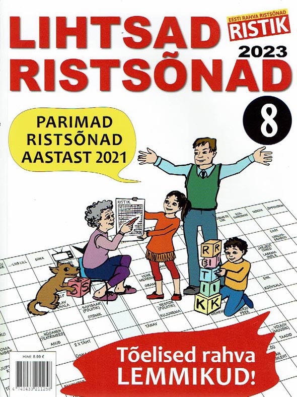 Lihtsad ristsõnad 8 Eesti rahva ristsõnad Ristik kaanepilt – front cover