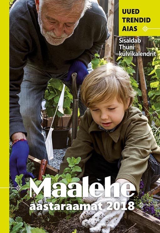 Maalehe aastaraamat 2018 Sisaldab Thuni külvikalendrit kaanepilt – front cover