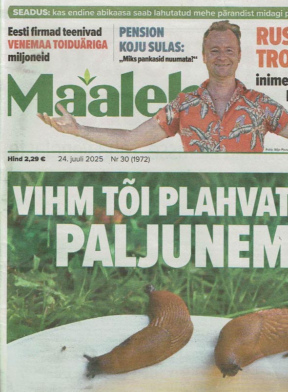  Kuidas Hispaania teetigudest lahti saada: spetsialistide nõuanded Maaleht, 24. juuli 2025 kaanepilt – front cover