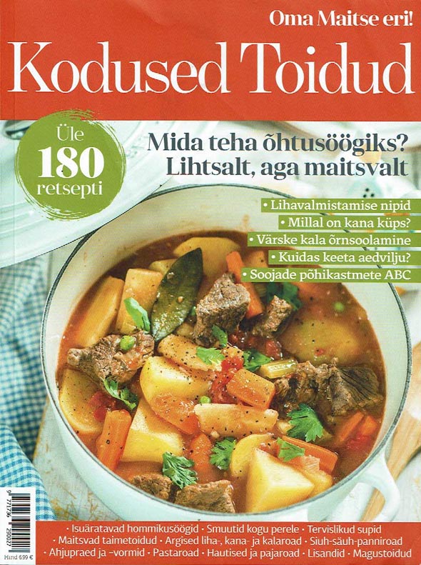 Kodused toidud: Oma Maitse eri! kaanepilt – front cover