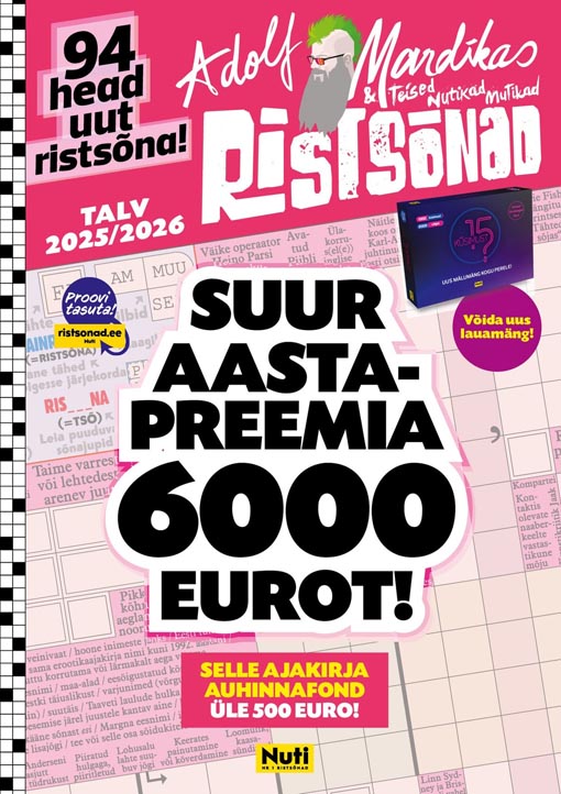 Adolf Mardikas ja Teised Nutikad Mutikad nr 1/2026 kaanepilt – front cover
