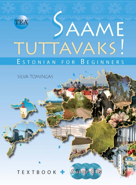 Saame Tuttavaks! Estonian for Beginners: Textbook + Audio-CDs kaanepilt – front cover