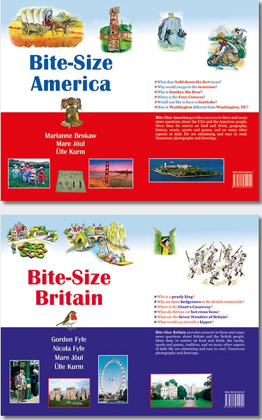 Bite-size Britain Bite-size America kaanepilt – front cover