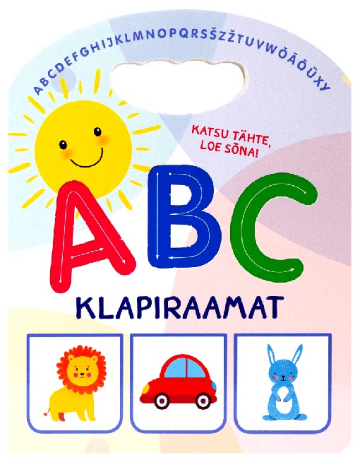 ABC klapiraamat Katsu tähte, loe sõna! kaanepilt – front cover