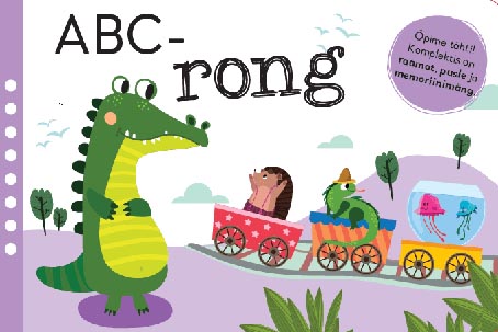 ABC-rong: pappraamat koos õppematerjaliga kaanepilt – front cover