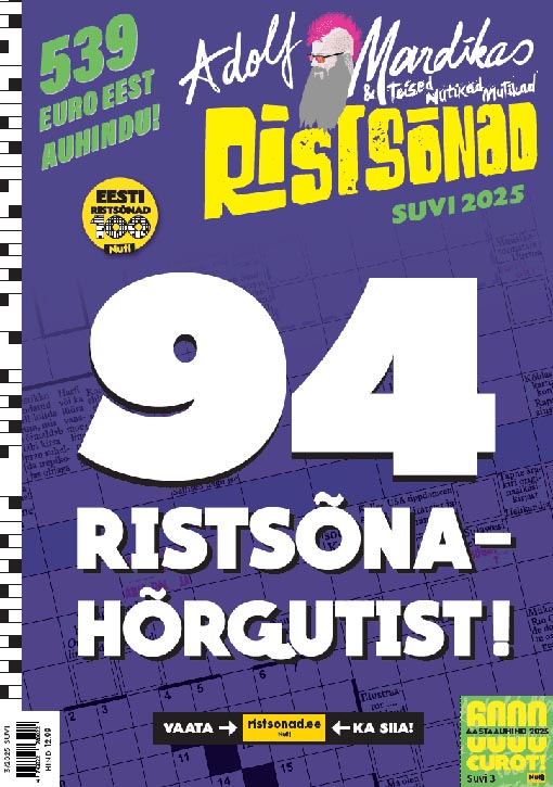 Adolf Mardikas ja Teised Nutikad Mutikad nr 3/25 kaanepilt – front cover