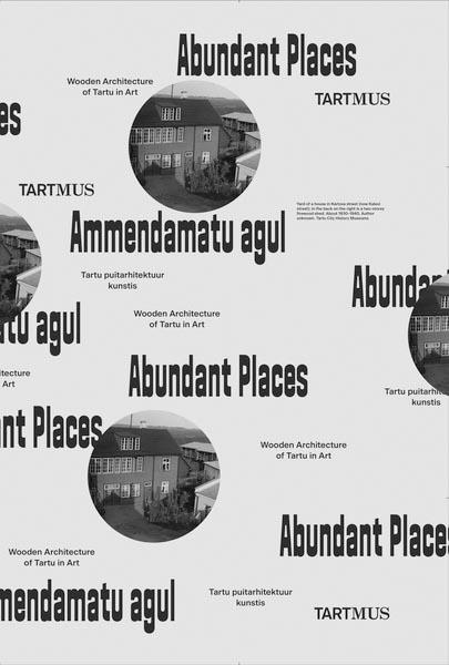 Ammendamatu agul: Tartu puitarhitektuur kunstis Abundant places: wooden architecture of Tartu in art kaanepilt – front cover