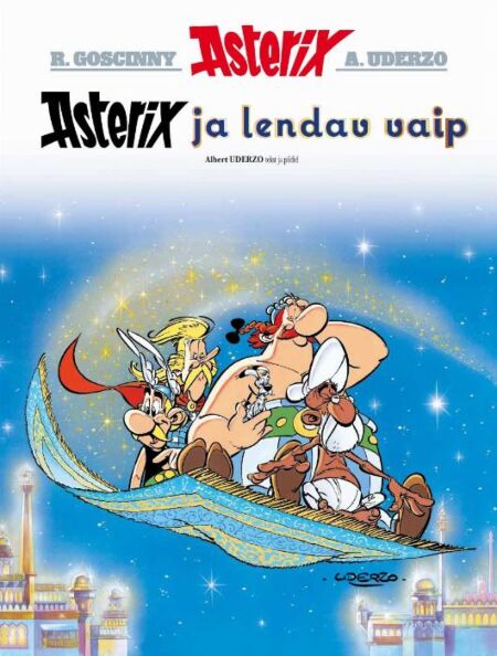 Klõpsa, et näha suuremat pilti Asterix ja lendav vaip kaanepilt – front cover