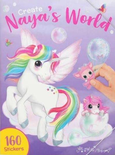 Create Naya’s World Creative Fun Colouring & Sticker Book kaanepilt – front cover