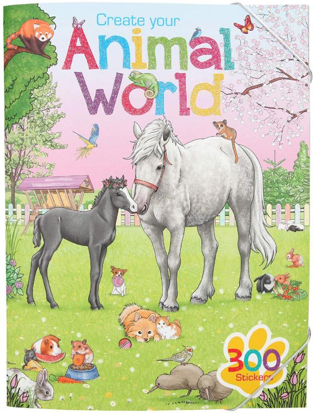 Create your Animal World 300 stickers kaanepilt – front cover
