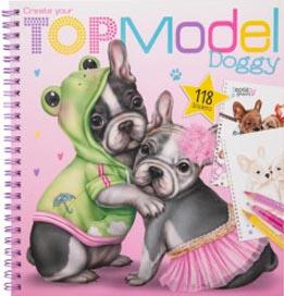 Create your TOPModel Doggy Colouring Book 118 stickers kaanepilt – front cover