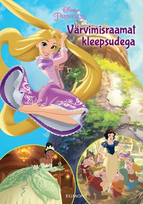 Disney printsess värvimisraamat kleepsudega kaanepilt – front cover