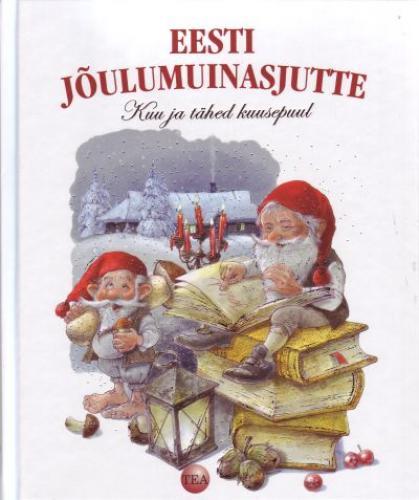 Eesti jõulumuinasjutte Kuu ja tähed kuusepuul kaanepilt – front cover