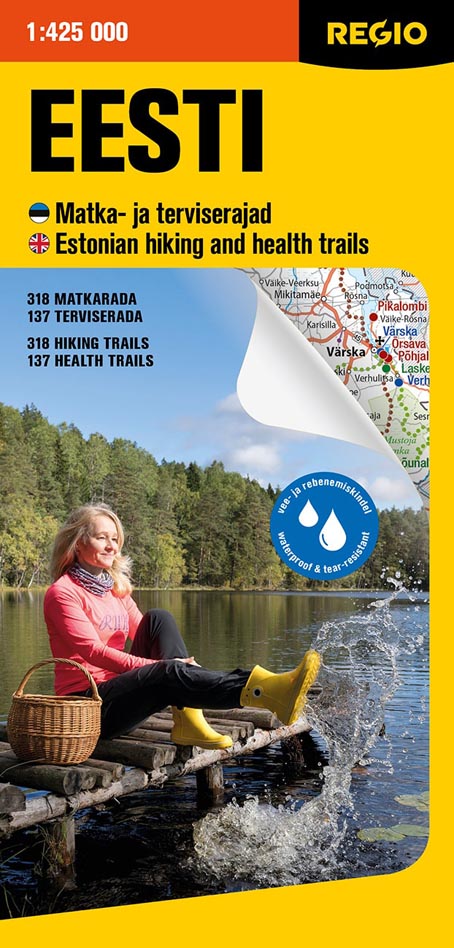 Eesti matka- ja terviserajad Estonian hiking and health trails kaanepilt – front cover