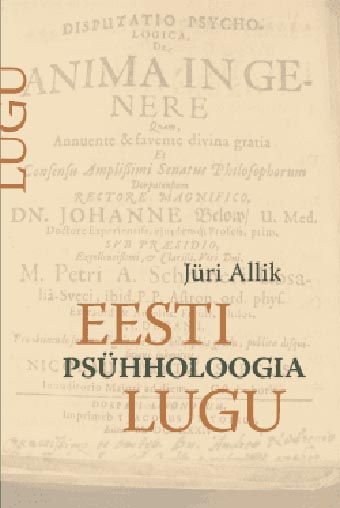 Eesti psühholoogia lugu kaanepilt – front cover