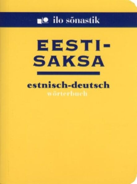 Eesti-saksa sõnastik Estnisch-deutsch Wörterbuch kaanepilt – front cover