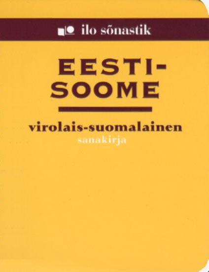 Eesti-soome sõnastik Virolais-suomalainen sanakirja kaanepilt – front cover