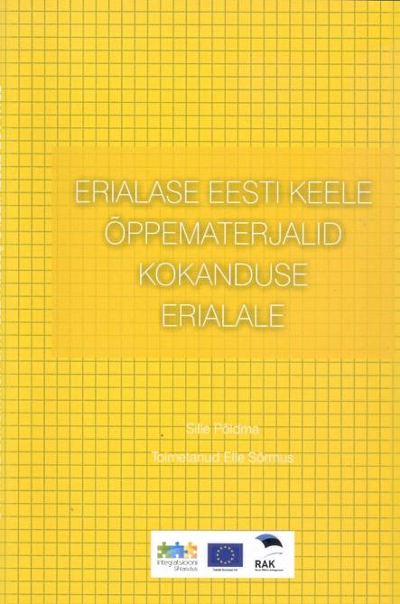 Erialase eesti keele õppematerjalid kokanduse erialale kaanepilt – front cover
