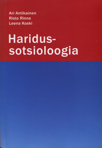 Haridussotsioloogia kaanepilt – front cover