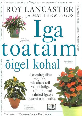 Iga toataim õigel kohal kaanepilt – front cover