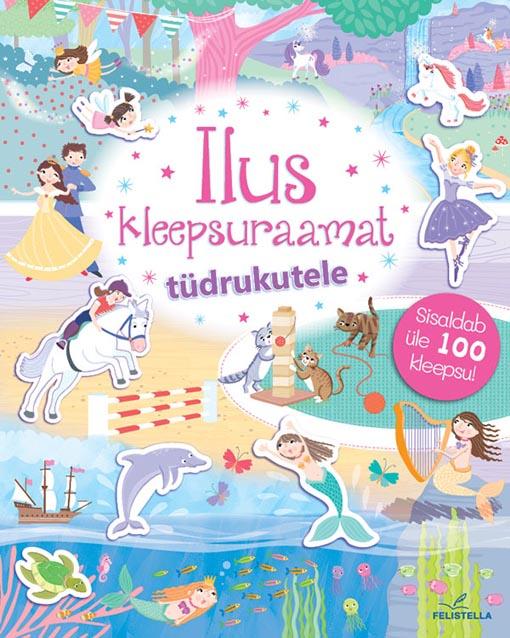 Ilus kleepsuraamat tüdrukutele kaanepilt – front cover