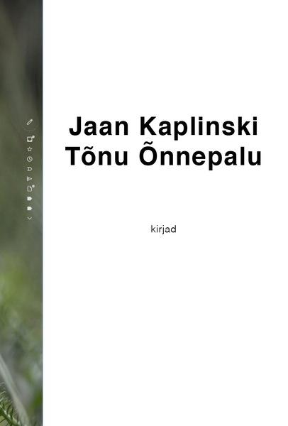 Kirjad kaanepilt – front cover