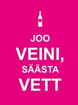 Joo veini, säästa vett kaanepilt – front cover