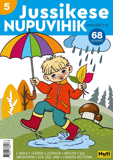 Jussikese nupuvihik 5–8-aastastele nr 5 kaanepilt – front cover