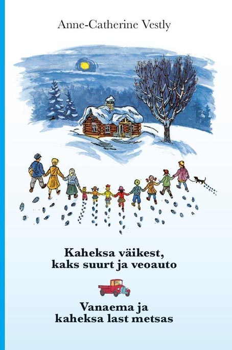 Kaheksa väikest, kaks suurt ja veoauto • Vanaema ja kaheksa last metsas kaanepilt – front cover