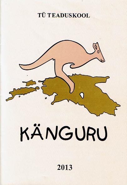 Känguru: matemaatikavõistlusmäng 2013 kaanepilt – front cover