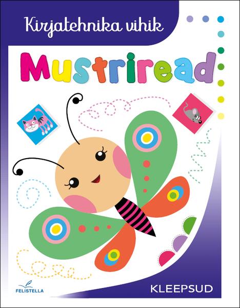 Kirjatehnika vihik: mustriread Kleepsud kaanepilt – front cover