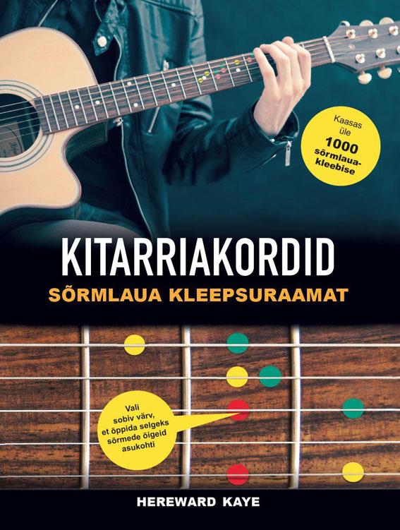 Kitarriakordid Sõrmlaua kleepsuraamat kaanepilt – front cover