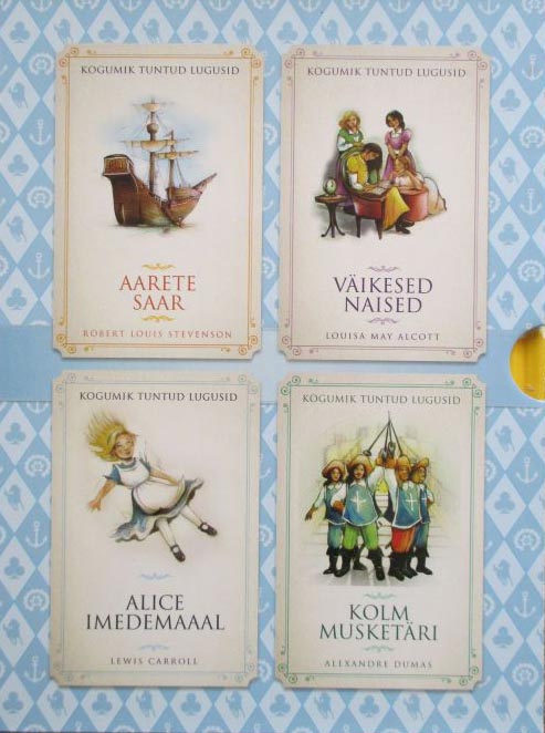 Kogumik tuntud lugusid Aarete saar • Alice imedemaal • Kolm musketäri • Väikesed naised kaanepilt – front cover