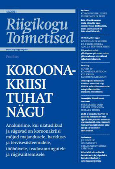 Koroonakriisi tuhat nägu kaanepilt – front cover