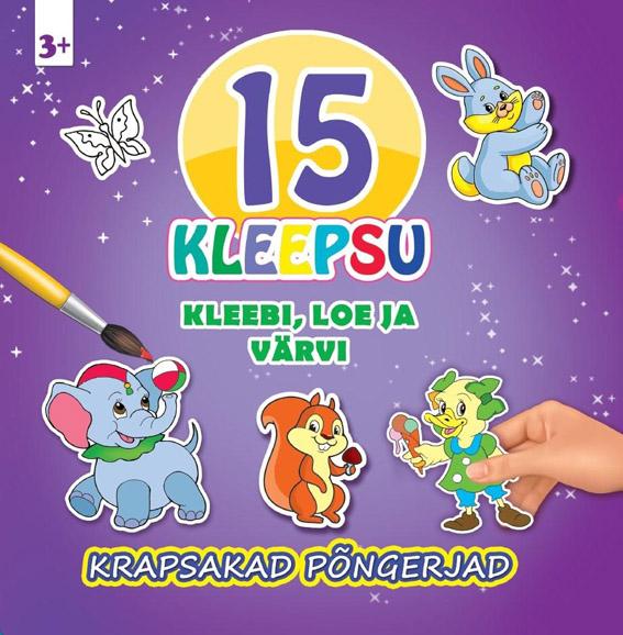 Krapsakad põngerjad Kleebi, loe ja värvi kaanepilt – front cover