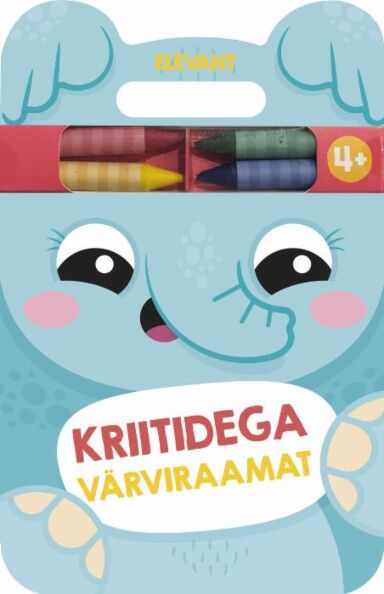 Kriitidega värviraamat: elevant kaanepilt – front cover