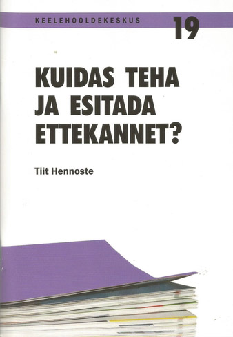 Kuidas teha ja esitada ettekannet? kaanepilt – front cover