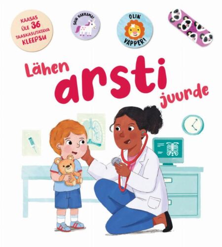 Lähen arsti juurde Kaasas üle 36 taaskasutatava kleepsu kaanepilt – front cover