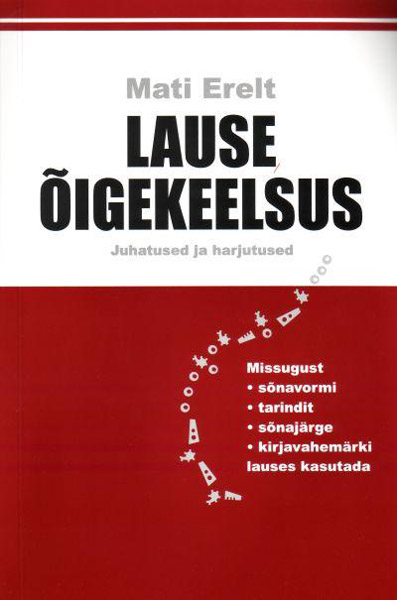 Lause õigekeelsus Juhatused ja harjutused kaanepilt – front cover