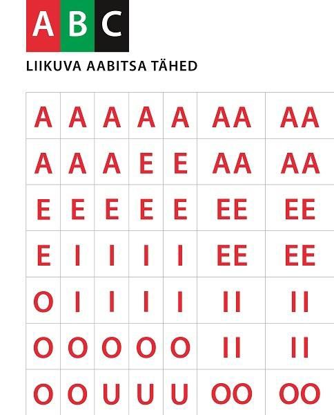 Liikuva aabitsa tähed kaanepilt – front cover