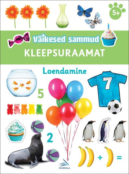 Väikesed sammud: loendamine Kleepsuraamat kaanepilt – front cover