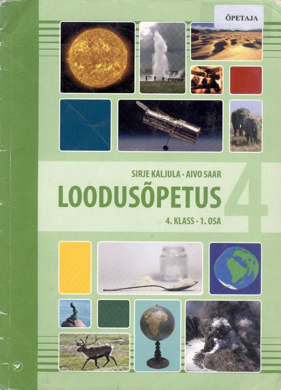 Loodusõpetus 4. klassile 1. osa kaanepilt – front cover