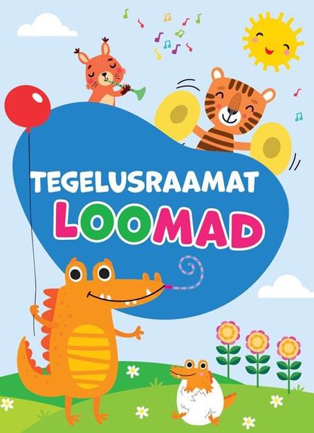 Loomad: krokodill Tegelusraamat kaanepilt – front cover